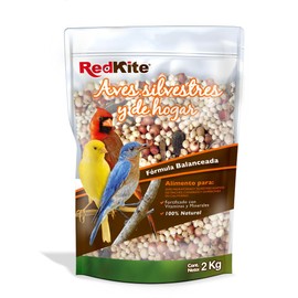 Redkite Mezcla de Semillas para Aves Silvestres y de Hogar 2 kg – Fórmula Balanceada con Pellets Vitaminados para Ninfas, Pericos Australianos, Agapornis y Pericos de Collar