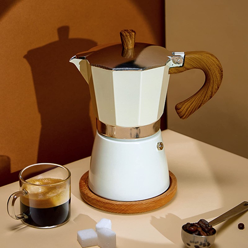 Coffee Pot, Moka Pot Italian Coffee Maker 6 cup/10 OZ