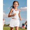 Auranso Girls Athletic Shorts Quick Dry Running Shorts with Mesh