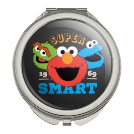 Sesame Street Elmo Super Smart Compact Travel Purse Handbag Makeup Mirror