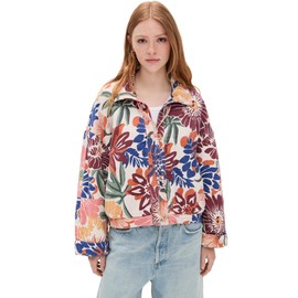 Free People Women's Soleil Beach Jacket, Tropical Combo, Floral, M