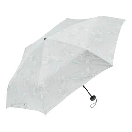 Waterfront U351-0814GY1-BA Umbulatio Folding Umbrella, Neo Mini, Sketch Flower Pail, Gray, 20.1 inches (51 cm), Mini Size, Easy to Open and Close, Women's