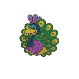 Peacock Golf Ball Marker for Women - Unique Collectible Design with Glitter & Crystals - Premium Golf Gift, Vibrant Enamel Finish, Sturdy Hat Clip - Perfect Golf Accessories for Players Green