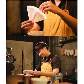 150 PC Disposable Coffee Filter, Conical Coffee Filter, V60 Conical Brip Filter Paper, Suitable For Drip Coffee Cups And Inverted Coffee Pots (white)