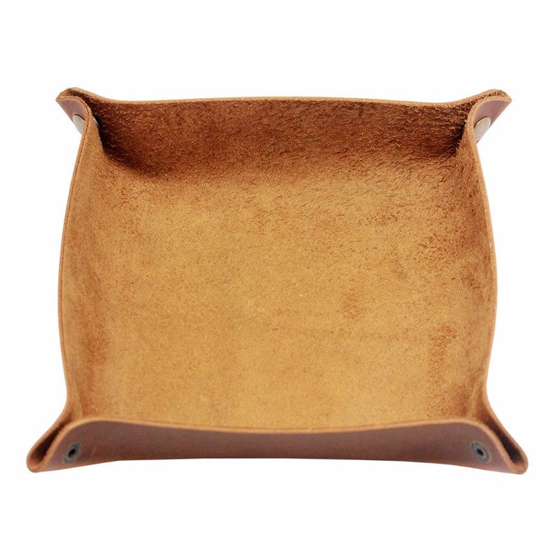 boshiho Valet Tray for Men, Leather Jewelry Catchall Key Phone
