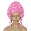 TIKJOYS Pink Beehive Wigs Rococo Wigs Baroque Wig Renaissance Wig
