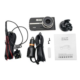 Dash Cam MASO Dual Lens HD 1080P 4" In Car DVR Video Camera Recorder Night Vision