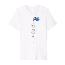 Democratic Republic of Congo flag Brazzaville Congolese Flag Premium T-Shirt
