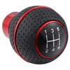 Padaodao 5 Speed Gear Shifter Handle Leather Shift Knob Round