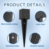4 Pack 4x4 Fence Post Anchor Ground Spike – Heavy