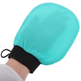 Baluue Exfoliating Glove Shower Mitten Reusable Gentle Dead Skin Remover For Sensitive Skin, Green
