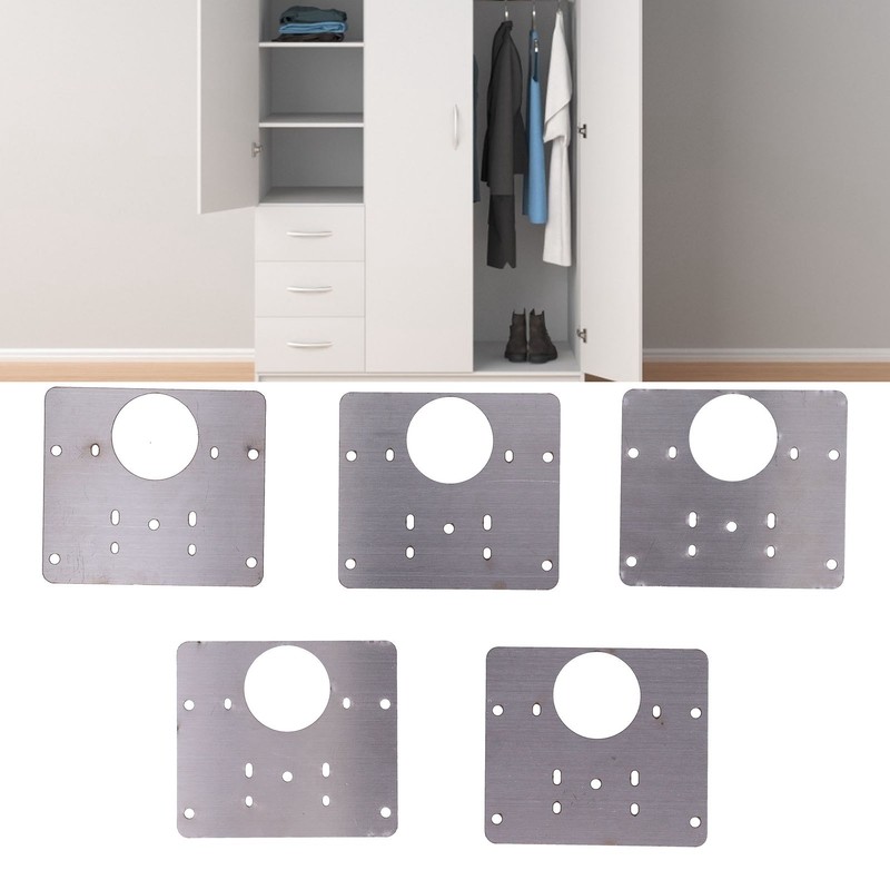 5Pcs Hinge Repair Plate Stainless Steel Firm Durable More Space