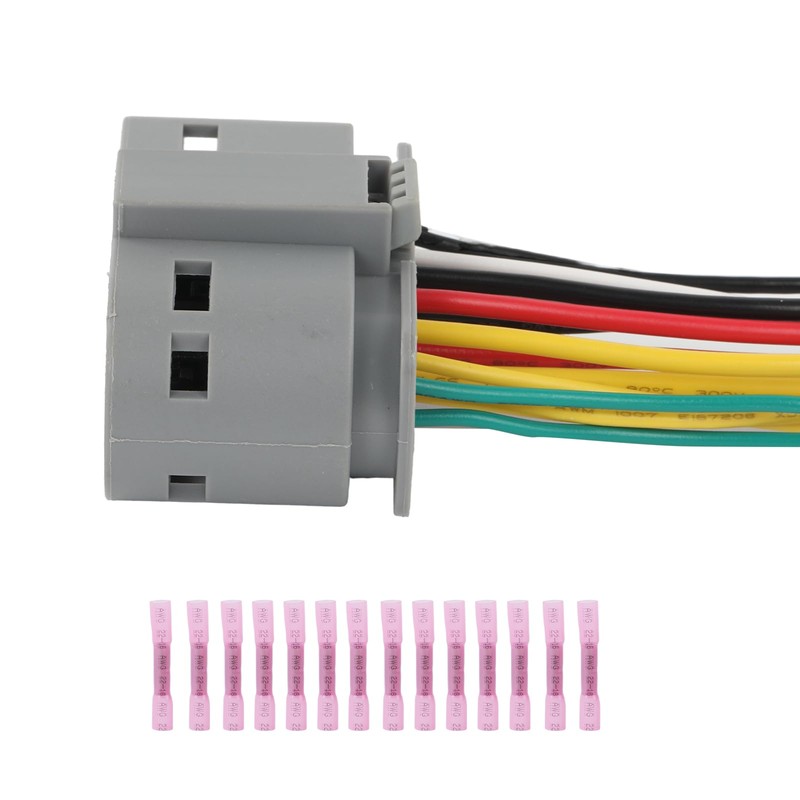 PARSUPPRO 14-Way/Pin Headlight Connector Sensor Socket Repair Wiring Harness Auto