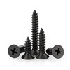 MOOPW Flat Head Wood Screws - Stainless Steel 304 Black