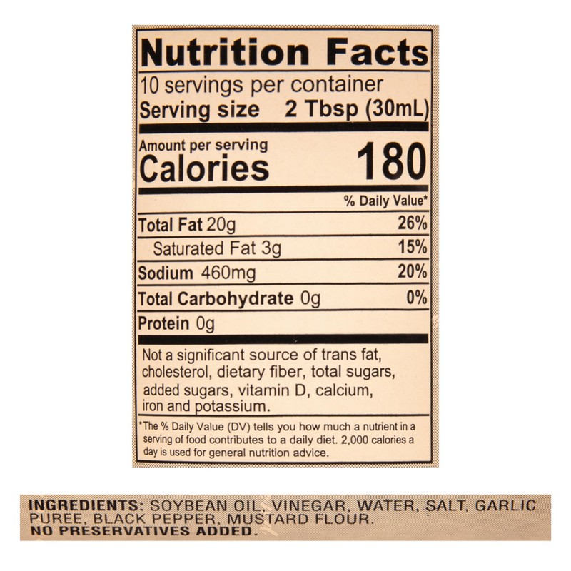 La Martinique True French Vinaigrette Dressing 10 Ounce Bottle (Pack