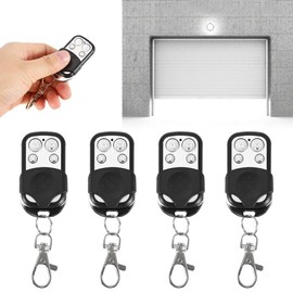 Ejoyous Garage Door Remote Key Fob, 4 pieces 433.92MHz Clone Gate Fob Remote Control Opener Wireless Electric Hand Transmitter Remote Control Replacement, for Car Skylight Appliances