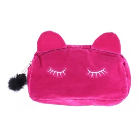 CAT Bolso Cosmetiquera Lapicera Figura  De Gato En Colores