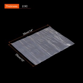 PATIKIL 200 Pcs Clear Flat Open Plastic Poly Bags 3x6 Inch 1.6 Mil Packaging Bags for Food, Home, Collectibles Storage, Proving Bread, Dough