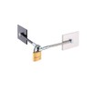 Marinelock Black & Gray (Two Tone) Refrigerator Lock with Padlock