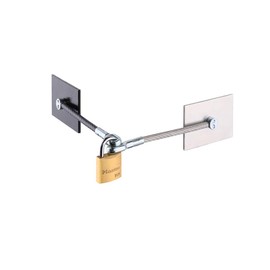Marinelock Black & Gray (Two Tone) Refrigerator Lock with Padlock