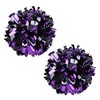 ICObuty Metallic Cheerleader Cheerleading Pom Poms 6 inch 1 Pair