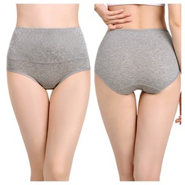 marysgift Cotton Thongs for Women Maxi Briefs High Waisted Stretch Knickers C-Section Recovery Underpants Breathable Panties (AJ4,2XL UK 14 16)