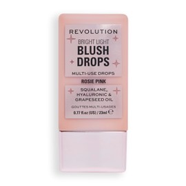 Revolution Beauty London, Bright Light Glow Blush Drops, Builable Liquid Blush for Face, Infused with Hyaluronic Acid, Vegan & Cruelty-Free, Pink Rosie, 0.77 fl oz
