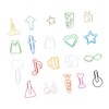 100Pcs Cute Paper Clips 20 Shapes Adorable Fun Metal Paper