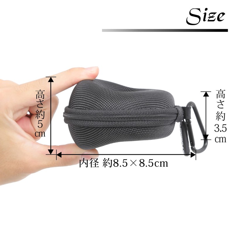 EVOLBER Single Watch Carrying Case, cool black, Modern