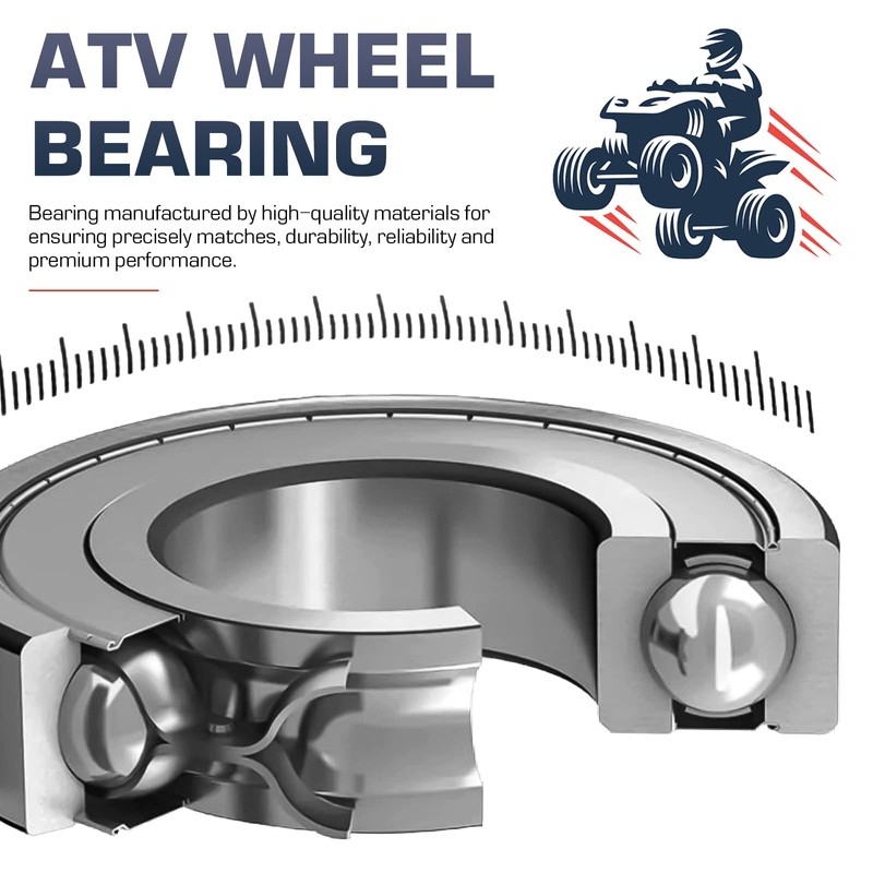 Front or Rear Left Right ATV Wheel Bearing Set for