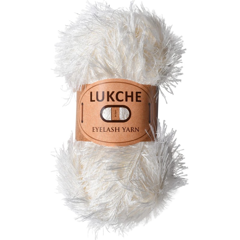 Lukche Eyelash Fun Fur Yarn Premium 100% Polyester 164 Yds