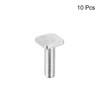 sourcing map Pack of 10 Square Head Screws M6 x