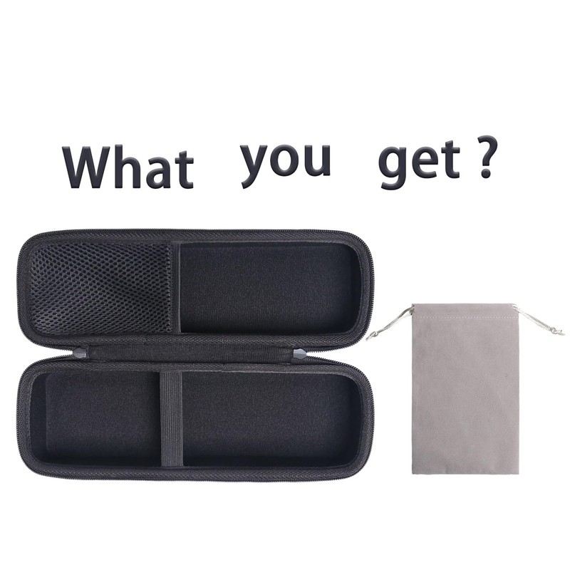 inDomit Travel Case Compatible with NuDerma Professional Skin Therapy Wand,Lightweight,Black(CASE