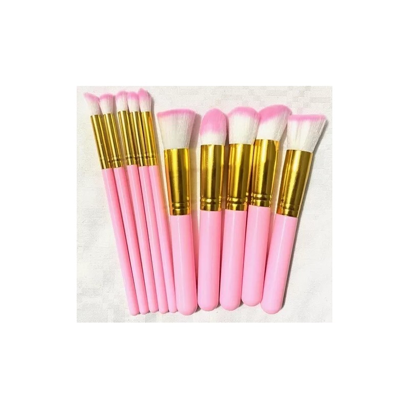 JOSC Brocha Kabuki 10 Piezas Maquillaje