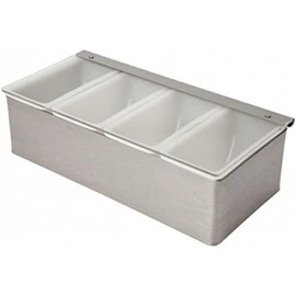 Beaumont 4 Part Stainless Steel Condiment Holder