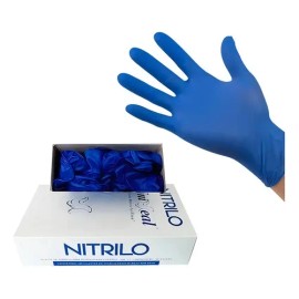 Guante Nitrilo Uniseal Grande Azul Rey Talla Unidades Por Envase 100