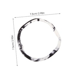 Healvian 20pcs Thick Hair Ties Wide Elastic Bands for Ponytails No Damage Hair Holders Fashionable Tie-dye Design for Daily Wear and Special Occasions