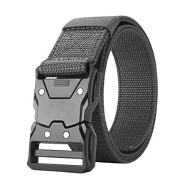 KFSCIP 1 Pcs Belts For Men, Tactical Belt, Adjustable For Work Or Outdoor Use, With Seat Belt Buckle, Adjustable For Work Or Outdoor Use, Suitable For Military, Work, Hiking, And Sports