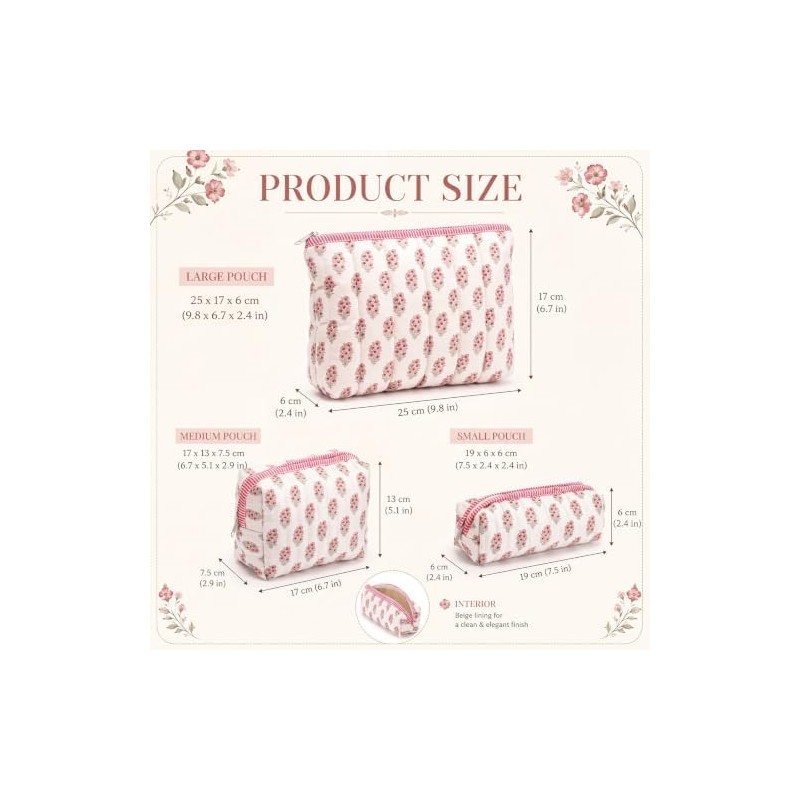 Cosmetic Bag Organizer Travel, Compact Lightweight Accessory for Travel and