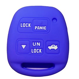 Silicone Key Fob Cover for Lexus: RPKEY Key Shell for Lexus ES300 GS300 GS430 LS400 1997 1998 1999 2000 2001 2002 2003 2004 2005 | Blue Car Key Case Cover