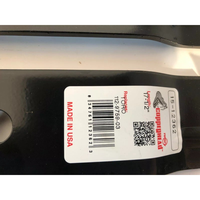 TORO/COPPERHEAD 3 USA MADE BLADES 50" TORO 110-6837-03 TIME CUTTER