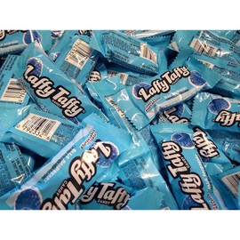 Laffy Taffy Chewy, Tangy, and Tasty Mini Taffy Wrapped Bars in Bulk - (1 Pound) (Blue Rasperry)