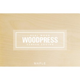 WoodPress® Real Maple Wood Veneer - Pack of 6 Sheets - A4 Size (APX. 21cm x 29cm) - Veneer for Marquetry, Model Making & Furniture Repair