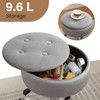 Gitrah Vanity Chair with Wheels Adjustable Vanity Stool with Storage