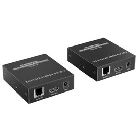 PremiumCord HDMI Uncompressed Extender for 150m over LAN over IP Full HD 1080p 60Hz HDR10 HDCP 1.4 IR Transmission Metal Housing
