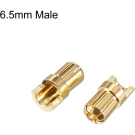 uxcell 6Pcs 65Mm Male Banana Plugs Copper Connectors For Rc Car Helicopter Truck