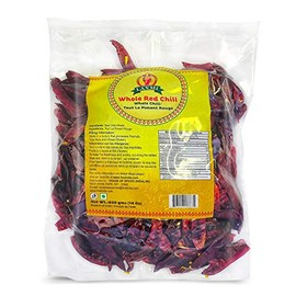 Laxmi Whole Red Chillies for Traditional Indian Cooking - 14oz