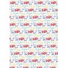 2 Sheets Father's Day Best Dad Ever Design Wrapping Paper
