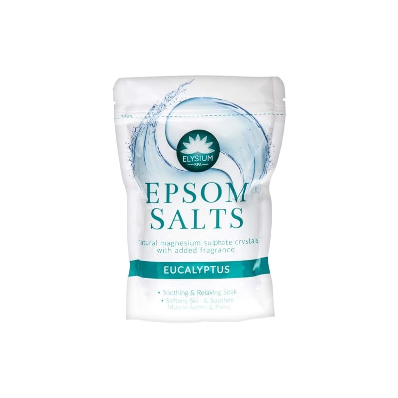 450g Elysium Spa Epsom Salts - Eucalyptus Infused Bath Salts