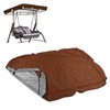 Outdoor Swing Canopy Silver Coated Oxford Cloth Waterproof Swing Chair